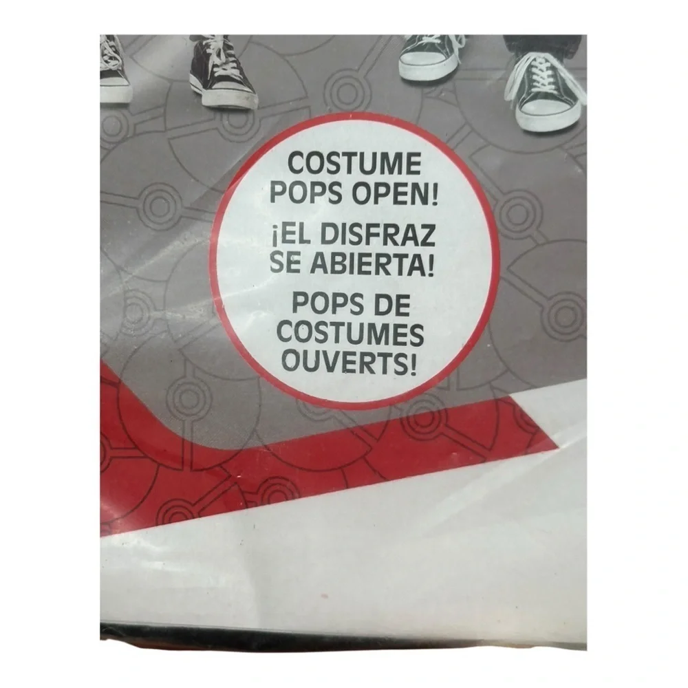 Pokemon Ultra Ball Kid’s  one Costume with Black, White, and Yellow New